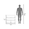SKRAN 4 Drawer Dresser with Freestanding Storage and 4 Sturdy Legs Compact Size for Living Room Bedroom - 4 of 4