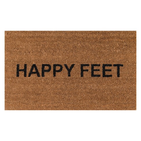 1'6"x2'6" Happy Feet Woven Door Mat Natural - Novogratz By Momeni - image 1 of 4