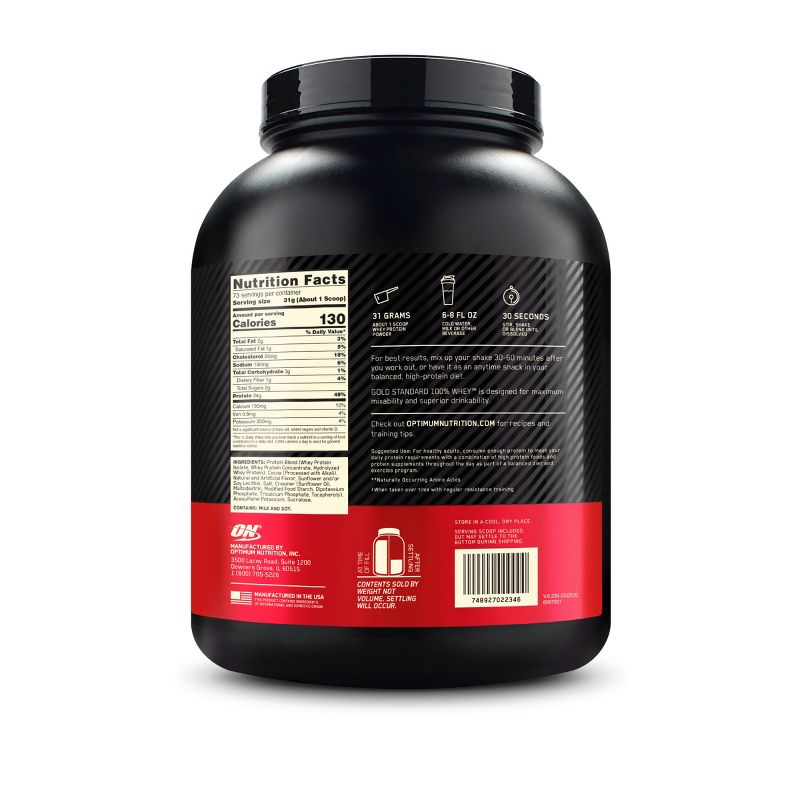 Optimum Nutrition, Gold Standard 100% Whey Protein Powder, Chocolate Malt, 5lb, 2 of 11
