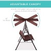 WhizMax Swing Chair Ultimate Comfort Outdoor Double Swing with Sunshade Canopy - 2 of 4