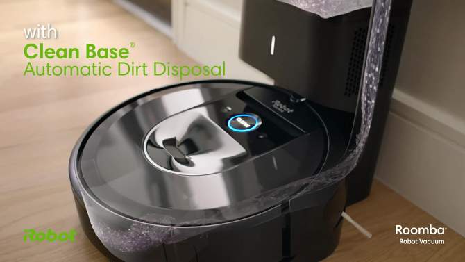 iRobot Roomba i6+ Wi-Fi Connected Robot Vacuum with Automatic Dirt Disposal, 2 of 12, play video