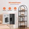 VEVOR Metal Bookshelf, 4-Tier Arched Industrial Bookshelf, Small Rustic Vintage Storage Bookcase with Open Shelves, Freestanding Display Shelving - 4 of 4