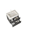 NicBex Floating Bathroom Vanity with Undermount Sink,Bathroom Sink Vanity with 2 Drawers,36/30/24 inch Bathroom Sink Cabinet for Bathroom,White Gray - 2 of 4