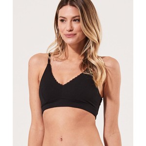 Pact Women's Organic Cotton Pretty Plunge Bra - 1 of 4
