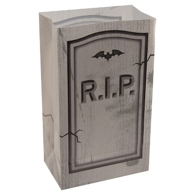 12ct Plastic Luminaria Bags