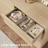 6/7/8-Drawer Dresser - Natural Oak Double Dresser w/Large Storage, Modern Chest for Bedroom/Living Room - 4 of 4