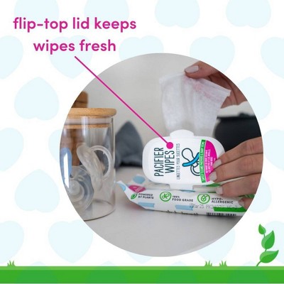 Dapple Baby Unscented Baby Pacifier Cleaning Wipes - 120ct: Plastic Bag Wipes for Breast Pumps & Accessories