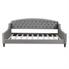 PAGED Twin Size Upholstered Daybed Modern Tufted Button Bed Wooden Bed Frame for Bedroom and Living Room Room - 3 of 4