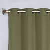 Classic Modern Solid Room Darkening Semi-Blackout Curtains, Grommets, Set of 2 by Blue Nile Mills - 2 of 4