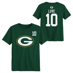 NFL Green Bay Packers Jordan Love Youth Short Sleeve T-Shirt - L