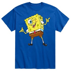 Men's - SpongeBob SquarePants - Spongebob Wink Short Sleeve Graphic T-Shirt - 1 of 4