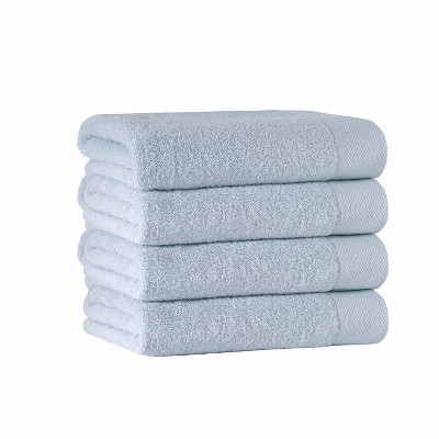 4pc Anton Turkish Cotton Bath Towel Set White - Enchante Home