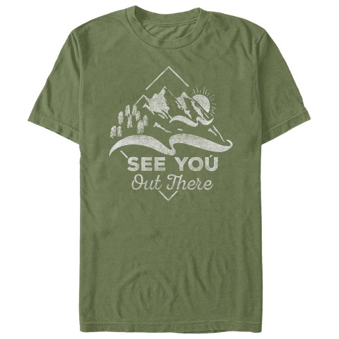 Van Gylden amplifikation Men's Lost Gods See You Out There Nature Scene T-shirt - Military Green -  Medium : Target