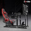 Dardoo Aluminum Racing Sim Cockpit with Adjustable Red Seat & Monitor Stand,fit for Logitech,Thrustmaster T300,Fanatec(Wheel/Pedals Not Included) - 2 of 4