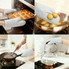 REGALWOVEN Heat Resistant Thick Cotton Lining Durable Oven Mitts Set of 2 10.6x6.7inch - 2 of 4