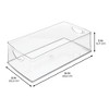 iDesign Plastic Kitchen Cabinet Storage Bins with Handles - Set of 2 - Clear - Made in USA - 4 of 4
