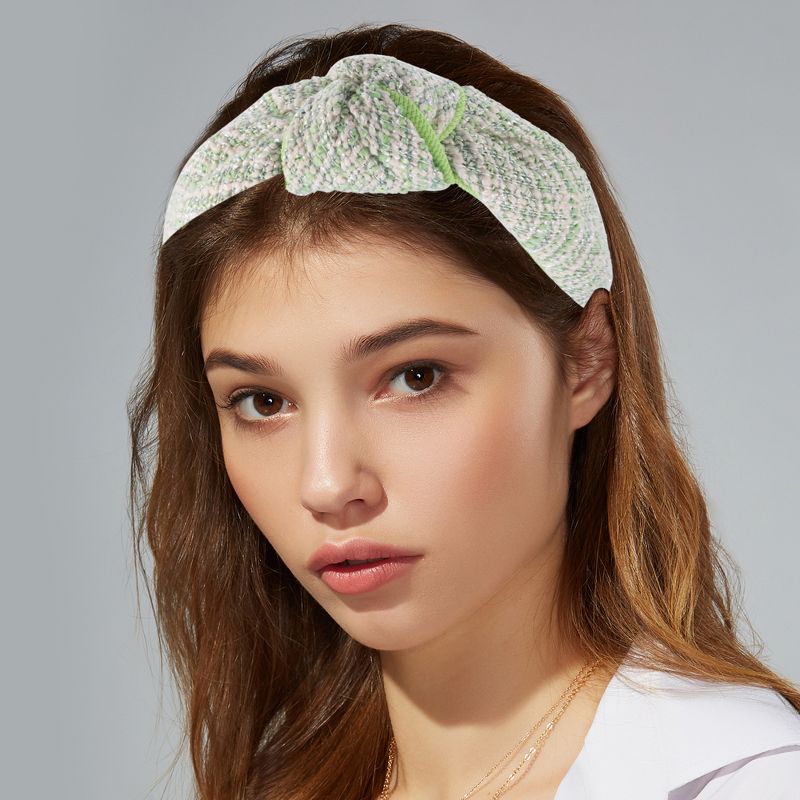 Unique Bargains Women's Houndstooth Knotted Headbands Accessories Hairband 1.18 Inch Wide 1 Pc, 2 of 7