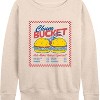 Women's - Spongebob Squarepants - Plankton Chum Bucket Lightweight French Terry Wide Neck Long Sleeve Shirt - 2 of 4