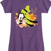 Girls' - Disney - Goofy Head Fitted Short Sleeve Graphic T-Shirt - 2 of 4