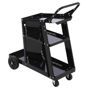 Welding Cart, 220 lbs Welder Cart with Wheels, 3-Tier Welding Carts for TIG MIG Welder and Plasma Cutter - 1 of 4