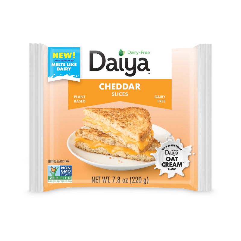 Daiya Dairy-Free Cheddar Cheese Style Slices - 7.8oz, 1 of 9