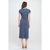 WEST K Women's Parker Cre-Neck Short Sleeve Knob-Front A-Line Midi Dress - 3 of 4