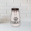 Amici Pet Benji Glass Treat Canister Hermetic Lid, Zentangle Decal, 51 oz. , Clear w/ Black Lid - 4 of 4