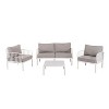 CAVINAS Patio Conversation Sets, Modern Patio Sectional Furniture Set, Outdoor Couch Set with Square Coffee Table for Balcony - 3 of 4