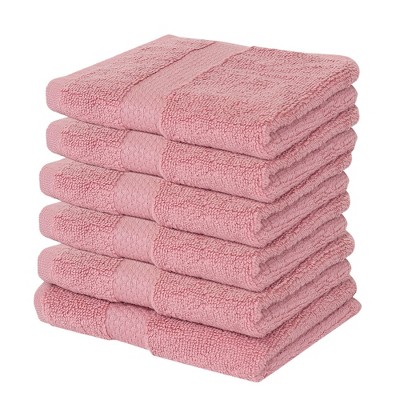 Splash Zero Twist 100% Ring Spun Cotton Face Washcloth Set – Reversible, 550 GSM, Soft, Lightweight, Highly Absorbent Towels for Bathroom