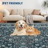 Foldable & Washable & Vacuum Friendly Printed Carpet, Soft Non Shedding Mat, Low Pile Thin Carpet for Living Room Office - 4 of 4