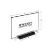 Azar Displays Acrylic Frame Sign Holder on Weighted Black Base 14"W x 8.5"H, 2-Pack - 3 of 4