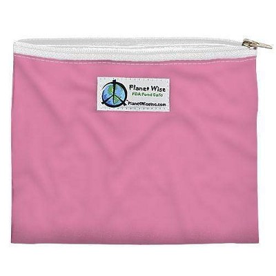 Planet Wise Reusable Zipper Sandwich Bag - Raspberry, Red