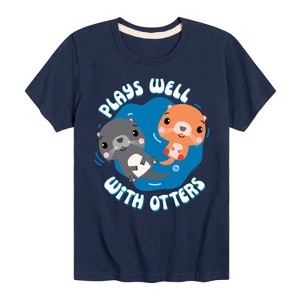Boys' - Fisher Price - Plays Well With Otters Short Sleeve Graphic T-Shirt - 1 of 4