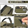 Pavilia Tactical Toiletry Bag for Men, Hygiene Travel Bag, Military Dopp Kit, Water Resistant Molle Pouch, Shaving Grooming Organizer Case - 4 of 4