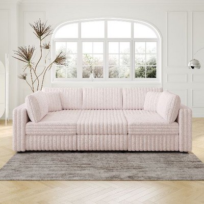 CAVINAS Soft Modular Sectional Sofa, Modern & Plush Sectional Couches -Living Room Furniture Loveseat Sofa for Bedroom, Living Room