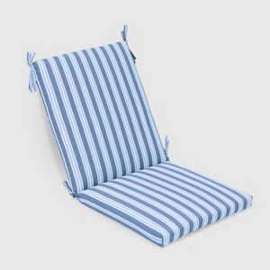 Coastal Stripe Outdoor Chair Cushion Blue - Threshold