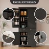 Kitchen Pantry Storage Cabinet, 72 Inches Freestanding with Drawer, Modern Wood Cupboard with 6 Door Shelves and 4 Adjustable Shelves for Ding Room - 4 of 4