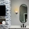 Claxy Rustic Finish Wall Sconce Vintage Vanity Light with Clear Glass Shade Set of 2 - 4 of 4