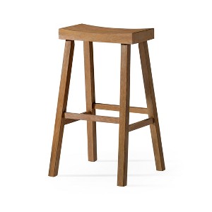 Maven Lane Vincent Backless Wooden Bar Height Bar Stool - 1 of 4