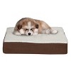 Orthopedic Dog Bed - 2-Layer Memory Foam Crate Mat with Machine Washable Cover - 20x15 Pet Bed for Small Dogs Up to 20lbs by PETMAKER (Brown) - 2 of 4