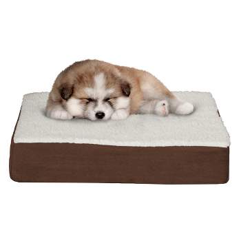 Pet Adobe Orthopedic -Top Memory Foam Pet Bed With Removable Cover - Brown