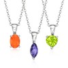 Ross-Simons 7.00 ct. t.w. Multi-Gem Jewelry Set: Necklace and 7 Pendants in Sterling Silver Size 16.5 - 4 of 4