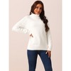 Seta T Women's High Neck Long Sleeve Loose Casual Sweater - 2 of 4