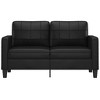 2-seater Sofa Black Faux leather, metal, foam 2-seater Durable - 3 of 4