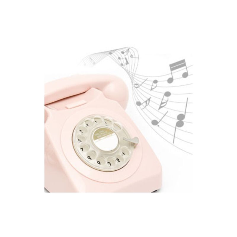 GPO Retro GPO746RP 746 Desktop Rotary Dial Telephone - Carnation Pink, 5 of 7