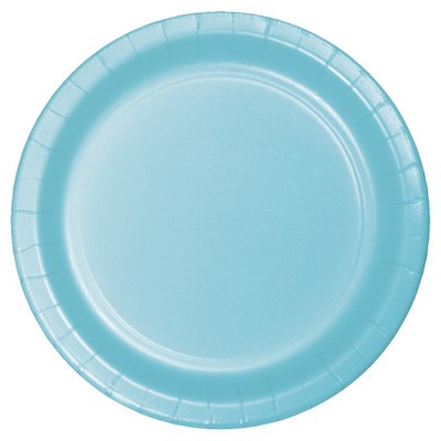 pastel green paper plates