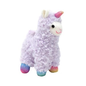 Enesco Llamacorn 6 Inch Collectible Plush w/ Sound - Purple - 1 of 3