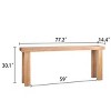 77" Modern Farmhouse Console Table,Rustic Narrow Entryway or Sofa Table with Slim Long Design for Living Room and Hallway-Baofuwish - 4 of 4