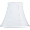 Imperial Shade Set of 2 Round Bell Lamp Shades White Small 4.5" Top x 9" Bottom x 8" Slant x 7.5" High Spider with Replacement Harp and Finial Fitting - 3 of 4