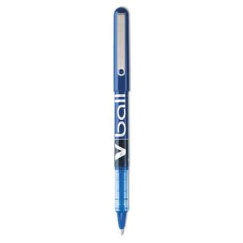 Pilot VBall Liquid Ink Roller Ball Stick Pen Blue Ink .5mm Dozen 35201